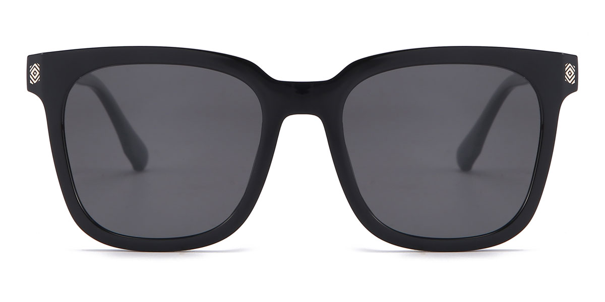 Black Grey Raymond - Square Sunglasses