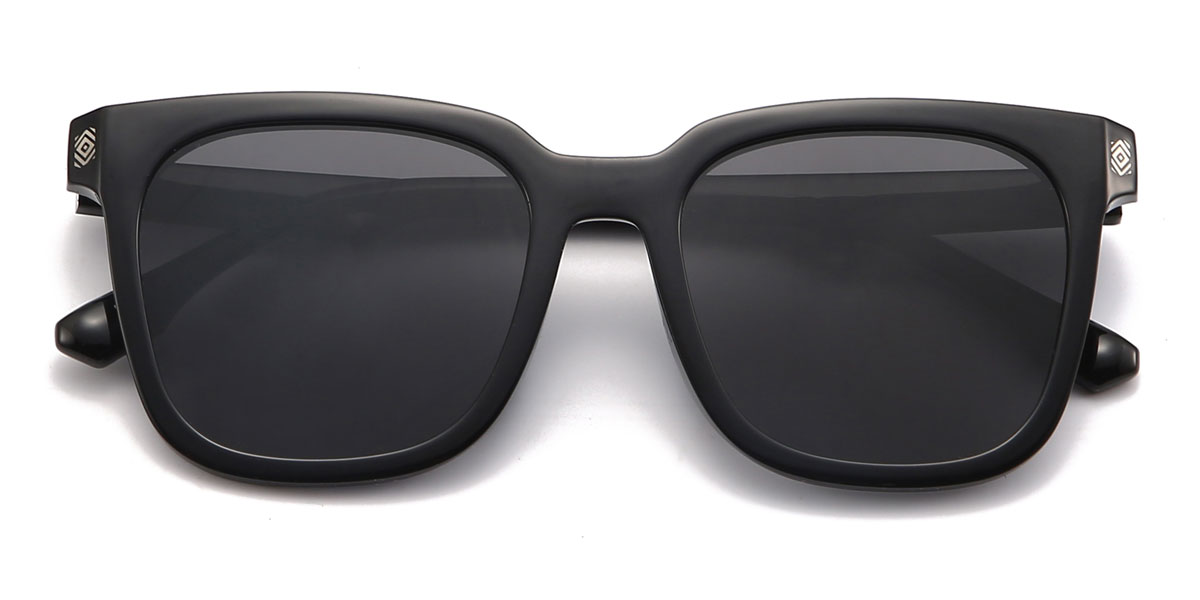 Noir Gris Raymond - Square Sunglasses