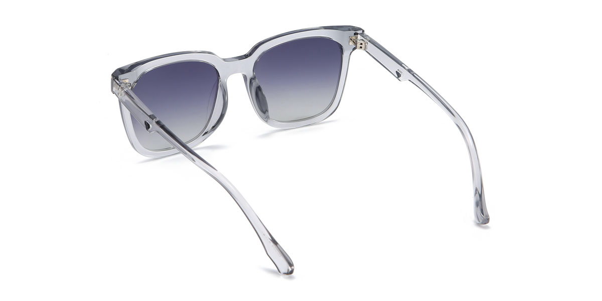 Clear Grey Gradual Blue Raymond - Square Sunglasses