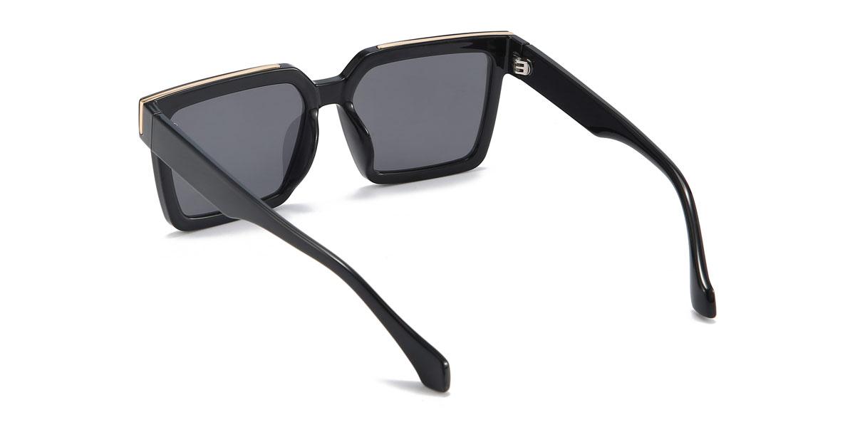 Noir Gris Xaviera - Square Sunglasses