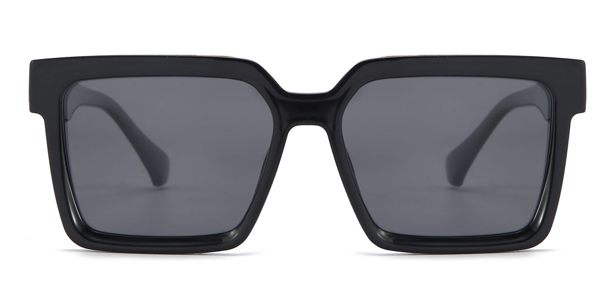 Black Grey Xaviera - Square Sunglasses