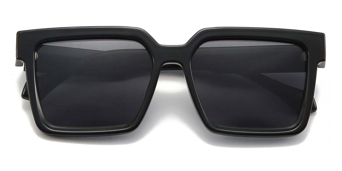 Black Grey Xaviera - Square Sunglasses