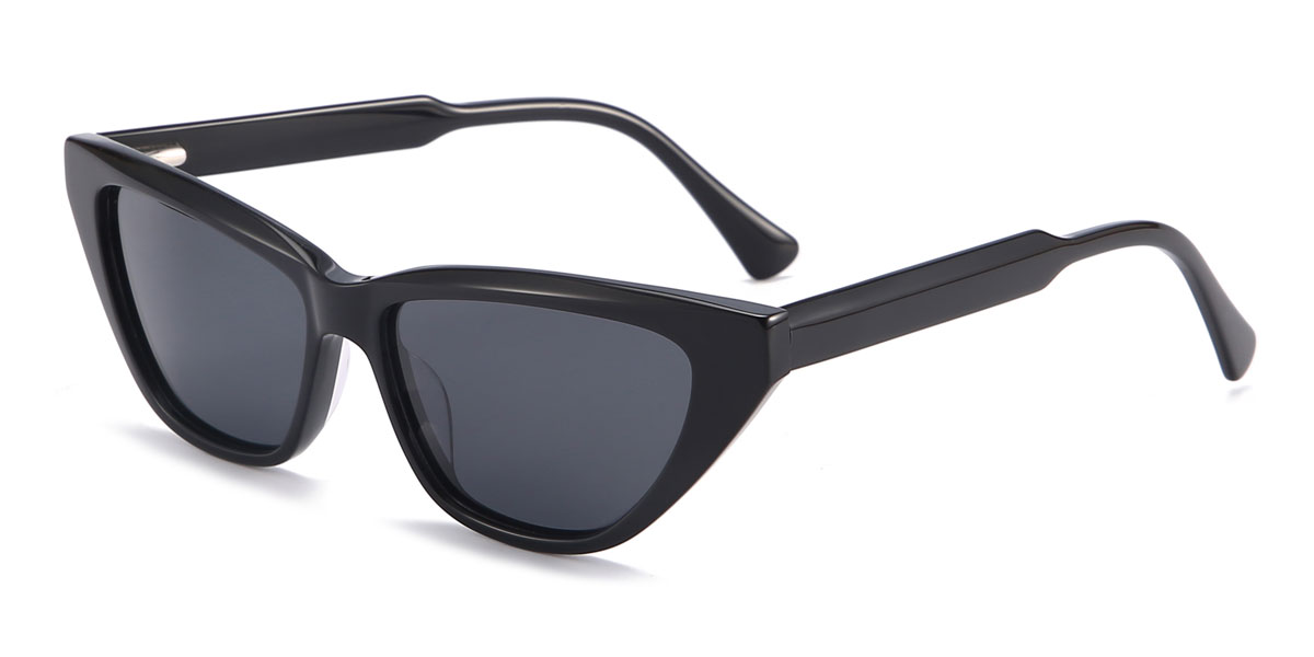 Black Grey Zona - Cat Eye Sunglasses