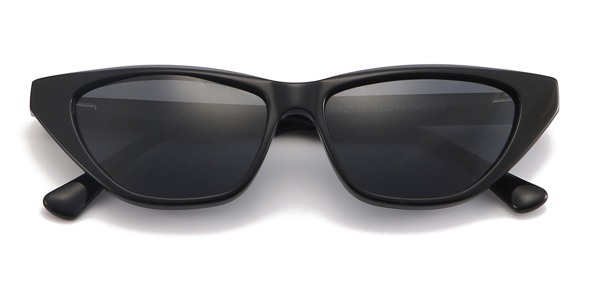 Black Grey Zona - Cat Eye Sunglasses