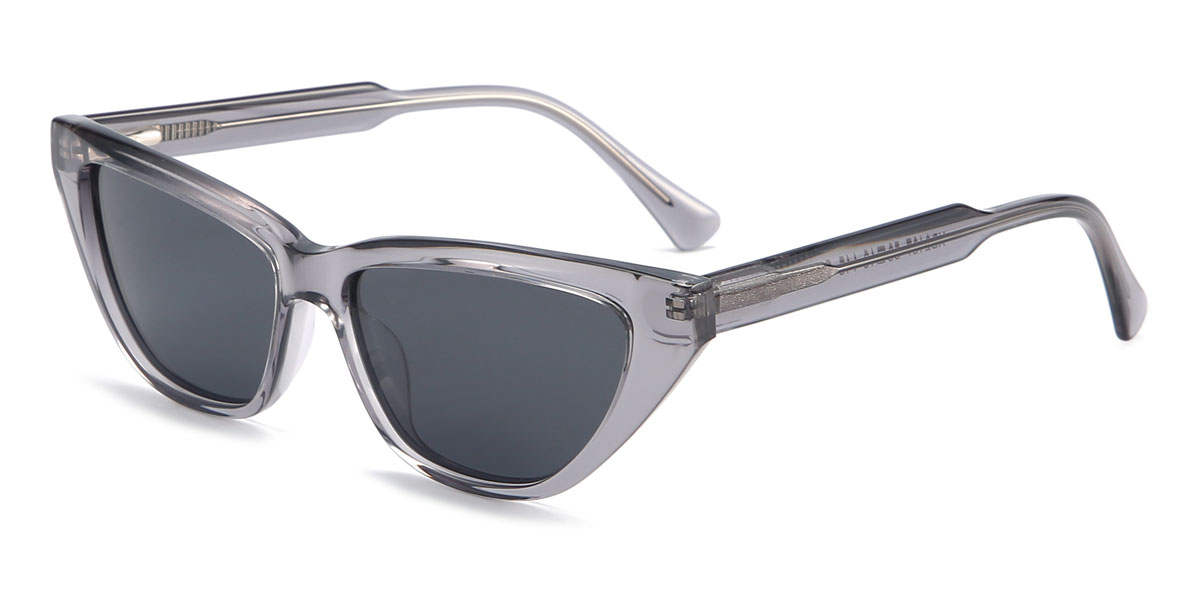 Clear Grey Grey Zona - Cat Eye Sunglasses