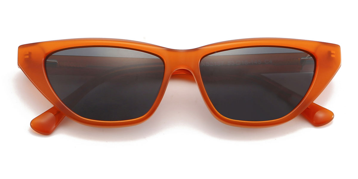 Orange Grey Zona - Cat Eye Sunglasses