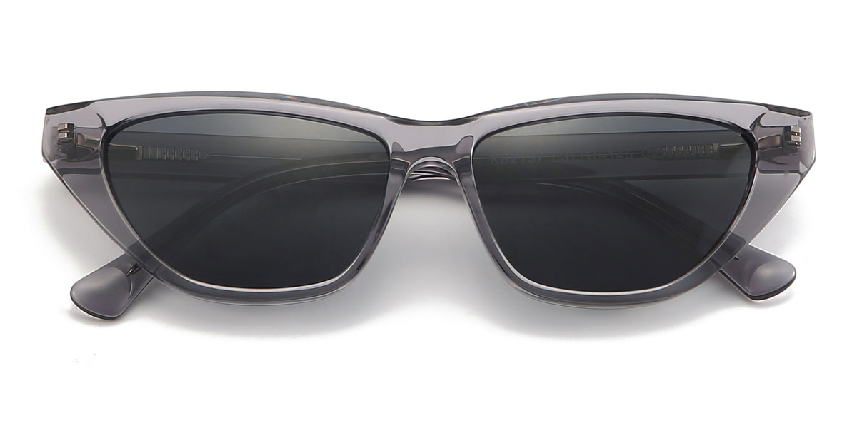 Clear Grey Grey Zona - Cat Eye Sunglasses