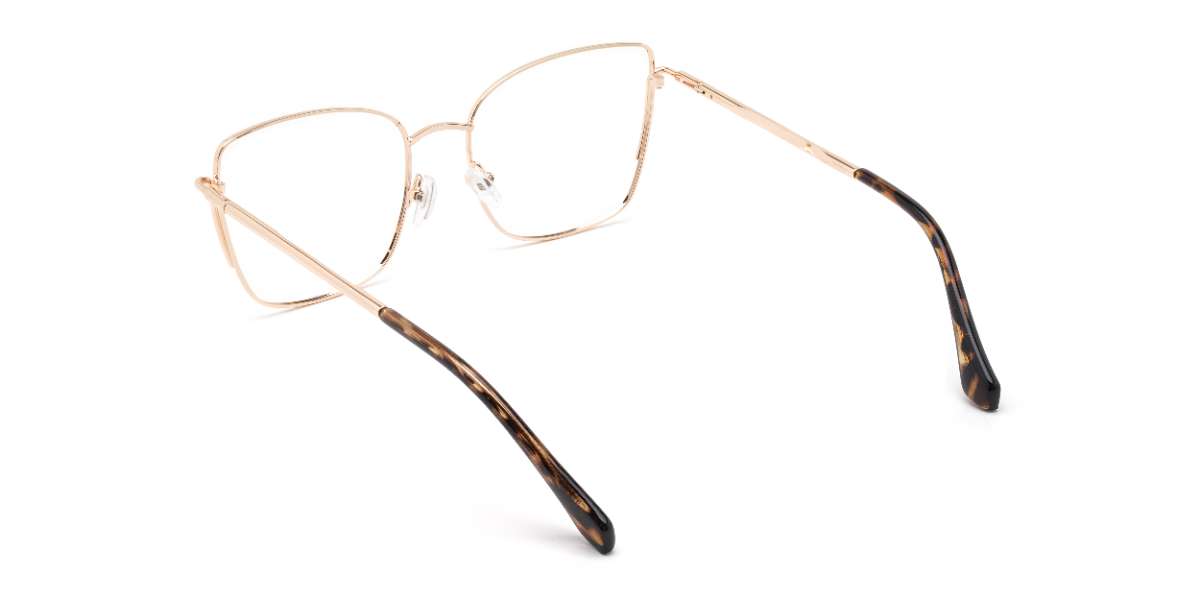 Gold Charlotte - Square Glasses