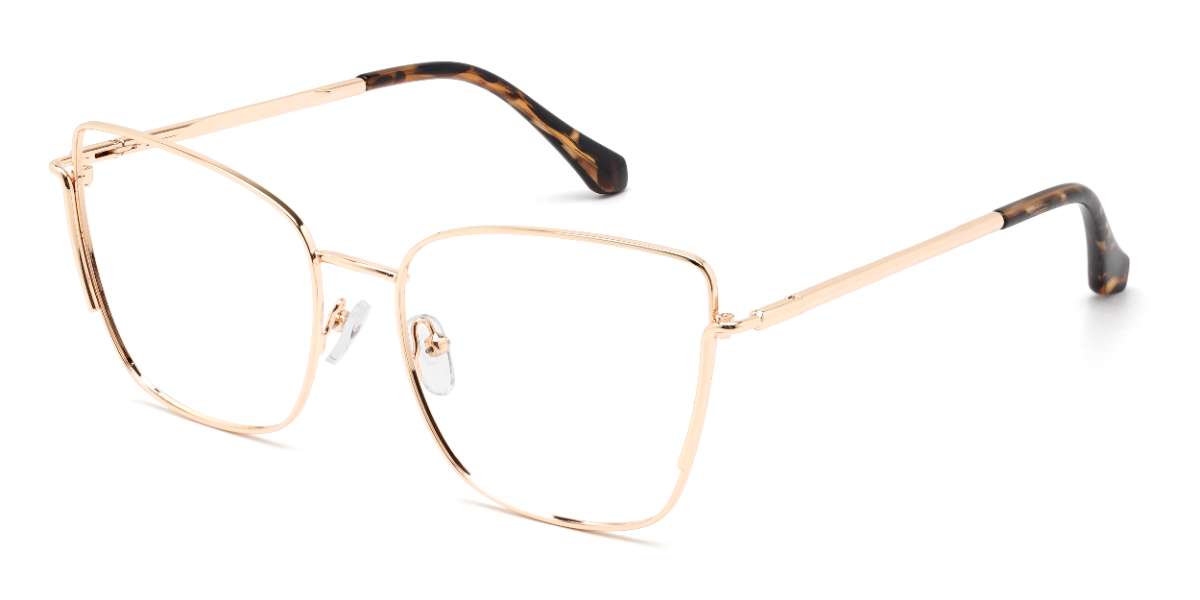 Gold Charlotte - Square Glasses