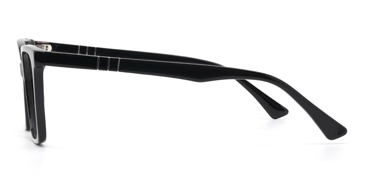 Black Truda Glasses - Rectangle Glasses