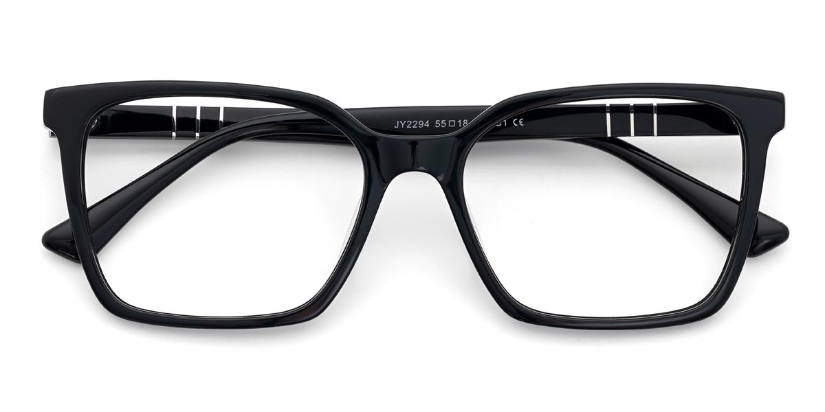 Negro Truda Gafas - Rectangle Glasses