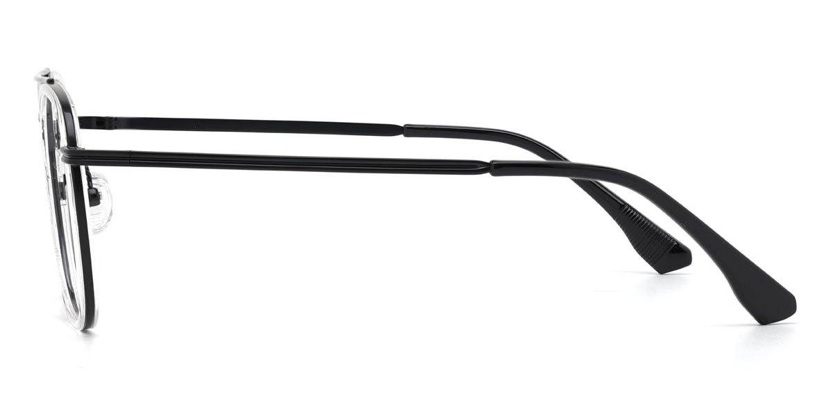 Black Clear Sidney - Aviator Glasses