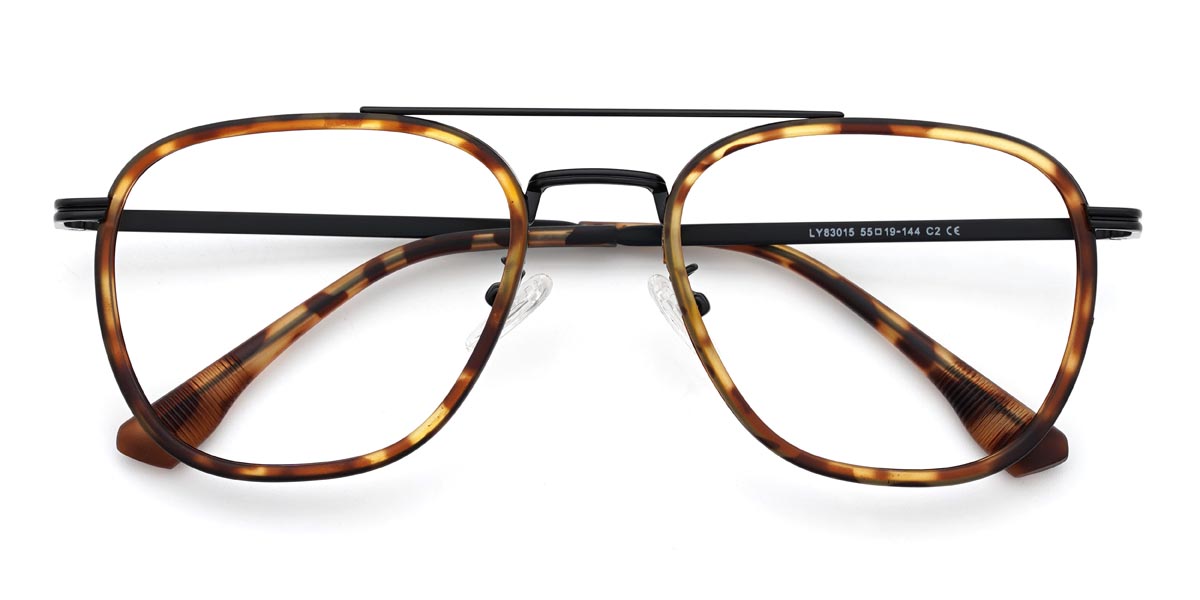 Black Tortoiseshell Sidney - Aviator Glasses