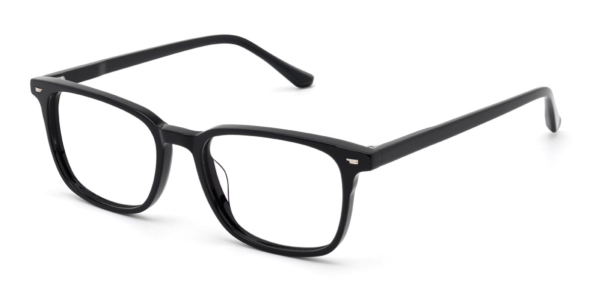 Black Silvester - Rectangle Glasses