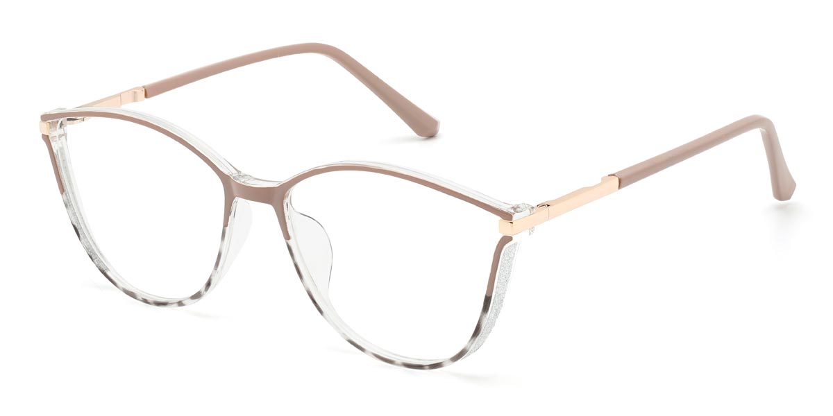 Marrón nude manchas Chloe - Cat Eye Glasses