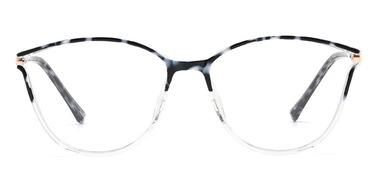 Clear Black Tortoiseshell Chloe - Cat Eye Glasses