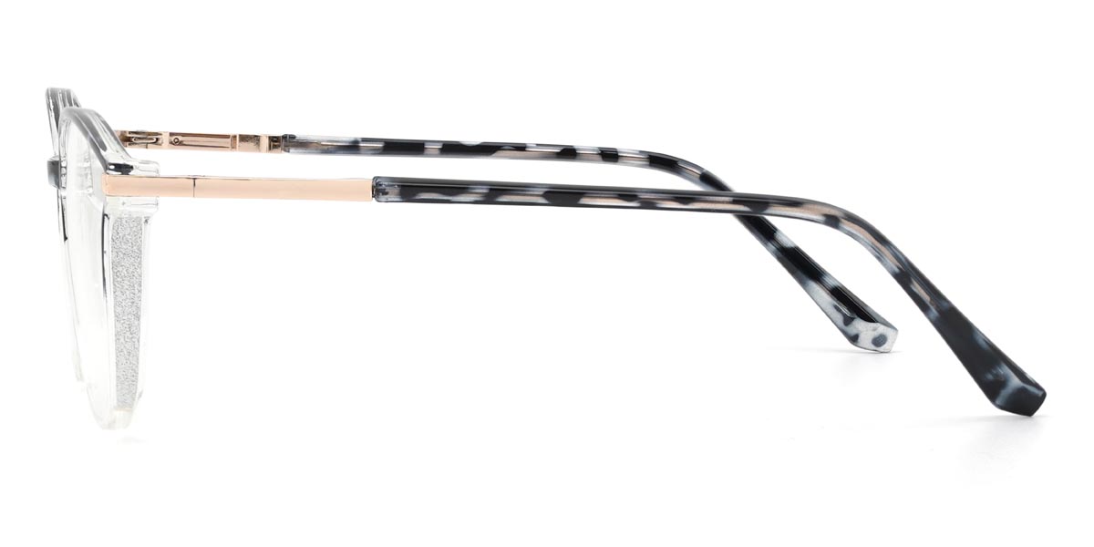 Clear Black Tortoiseshell Chloe - Cat Eye Glasses