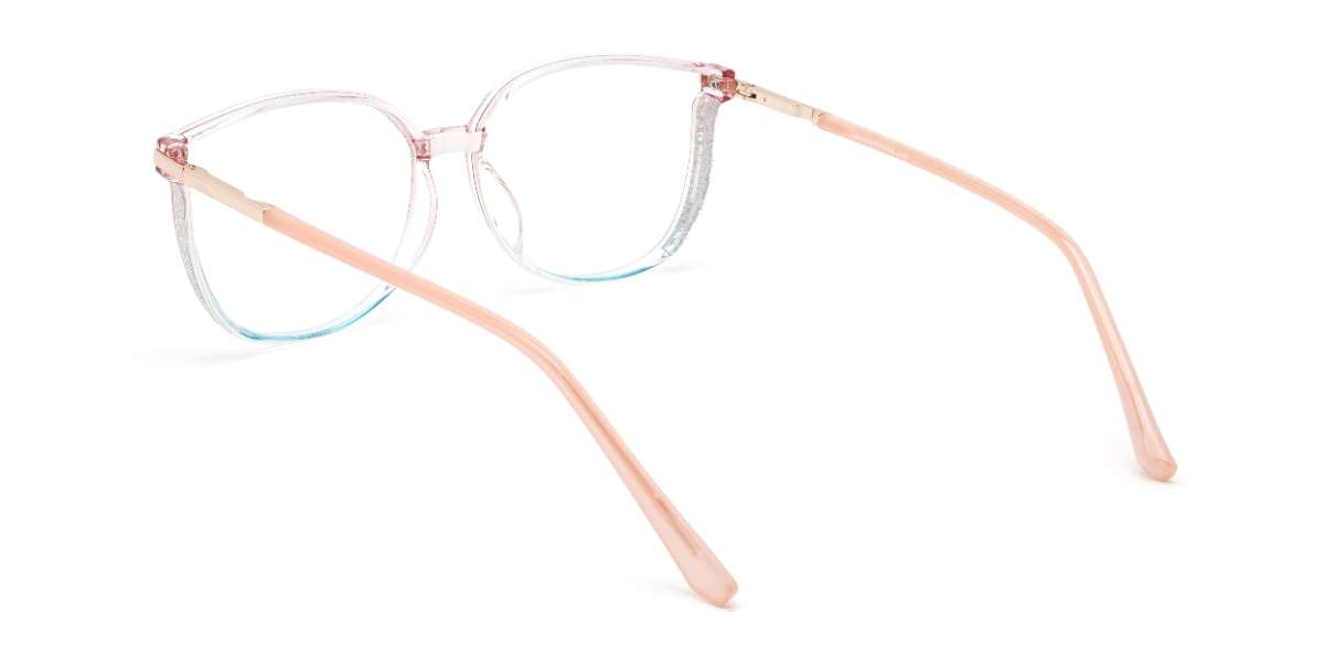 Rosa Blau Harmony - Rectangle Glasses