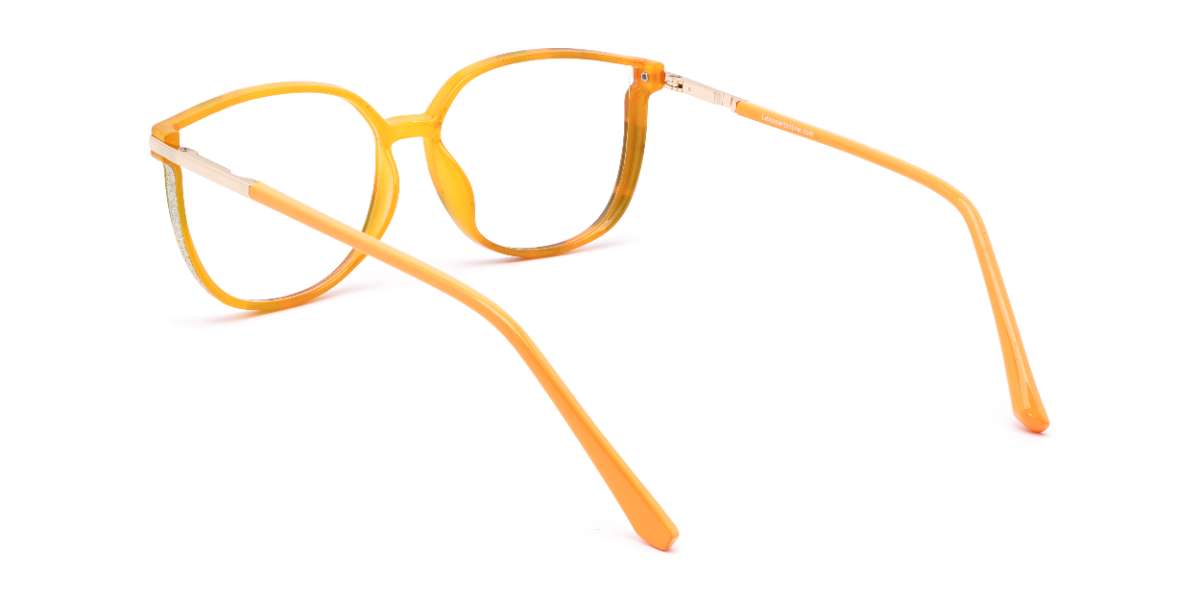 Sárga narancs zöld Harmony Szemüveg - Rectangle Glasses