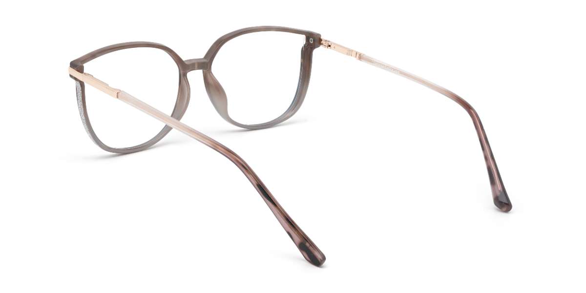 Marron Écaille Bleu Harmony Lunettes - Rectangle Glasses