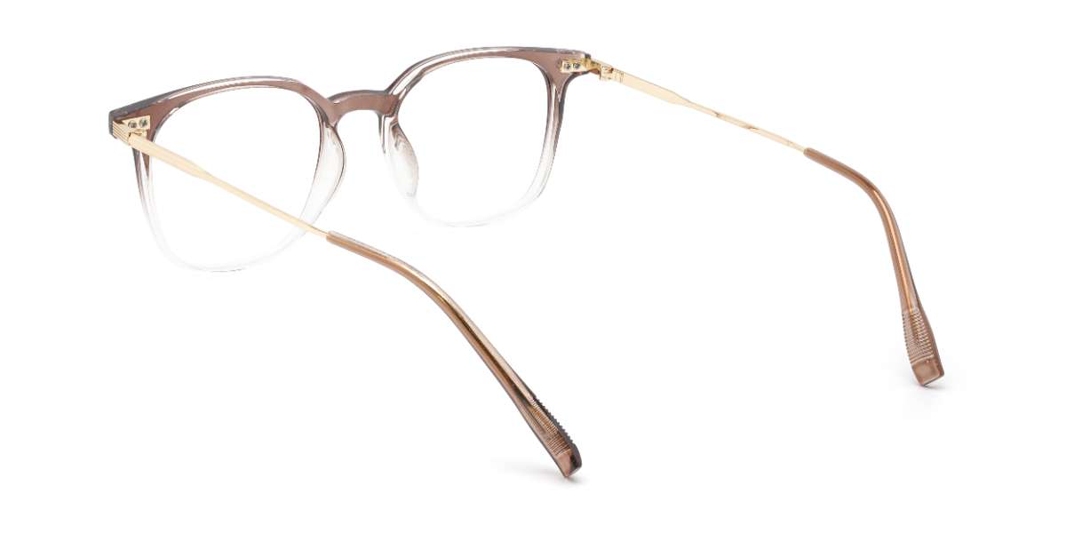 Gradient Brown Hilda Glasses - Square Glasses