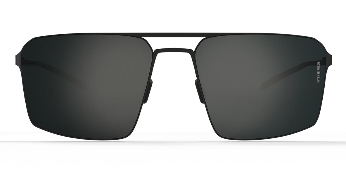 Black Grey Metal Might 7 X - Square Sunglasses