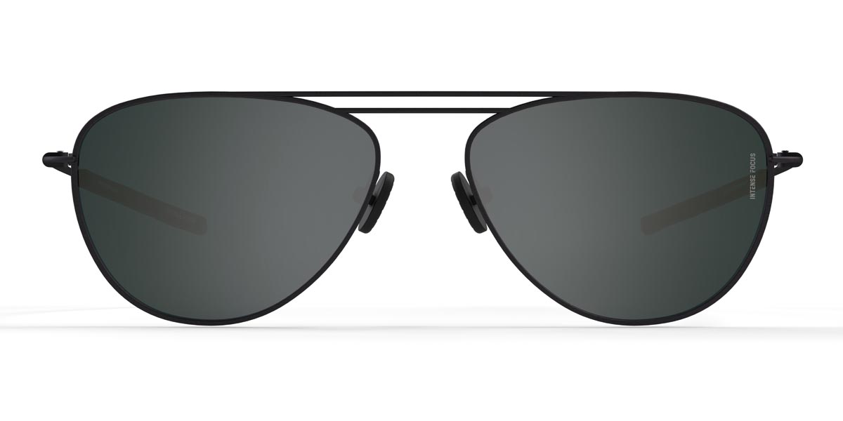 Fekete szürke Straight Line 4 X - Aviator Sunglasses