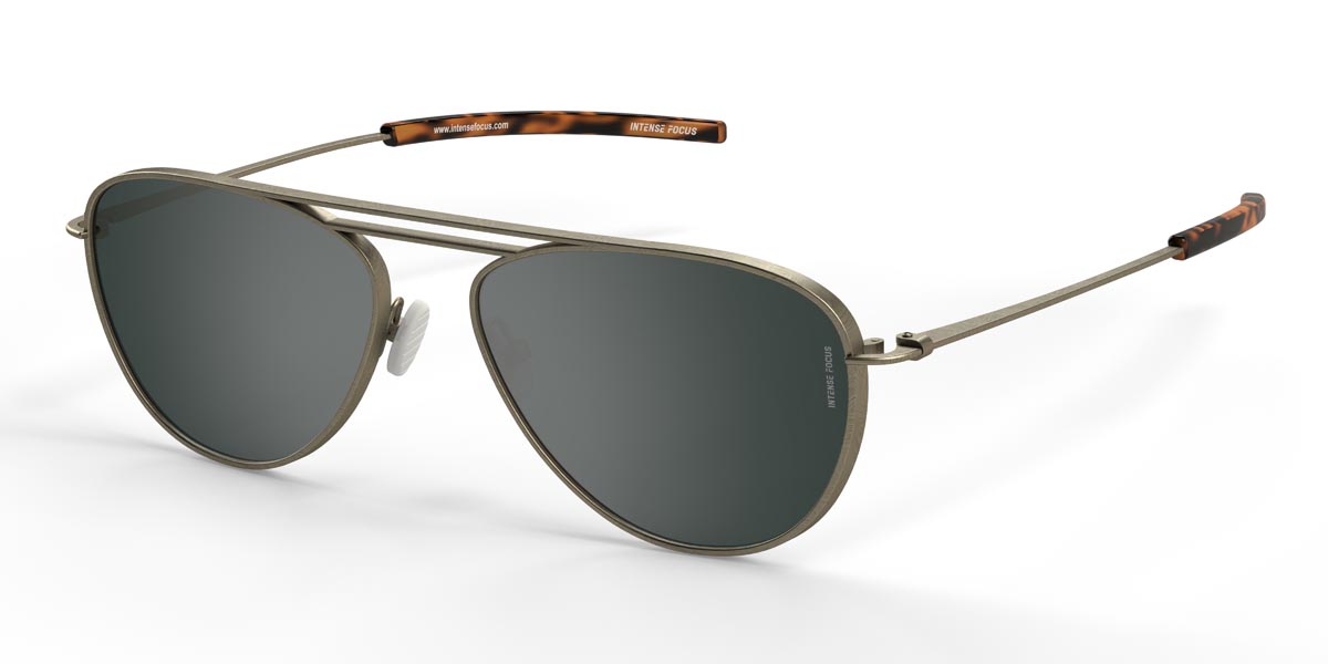 Silver Grey Straight Line 4 X - Aviator Sunglasses