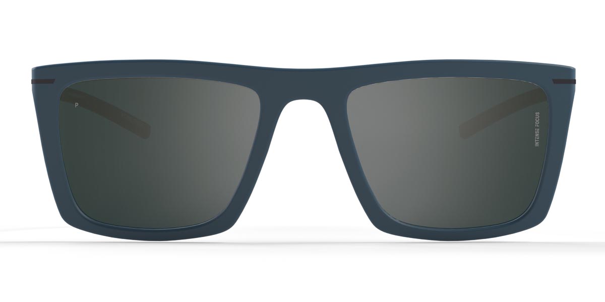 Blue Grey Straight Line 14 X - Square Sunglasses