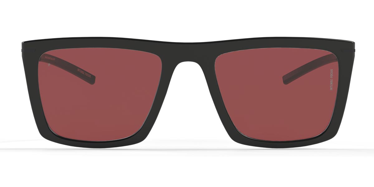 Negro Rojo Straight Line 14 X - Square Sunglasses