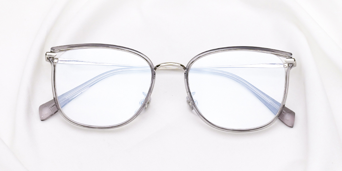 Silver Grey Kolt - Square Glasses