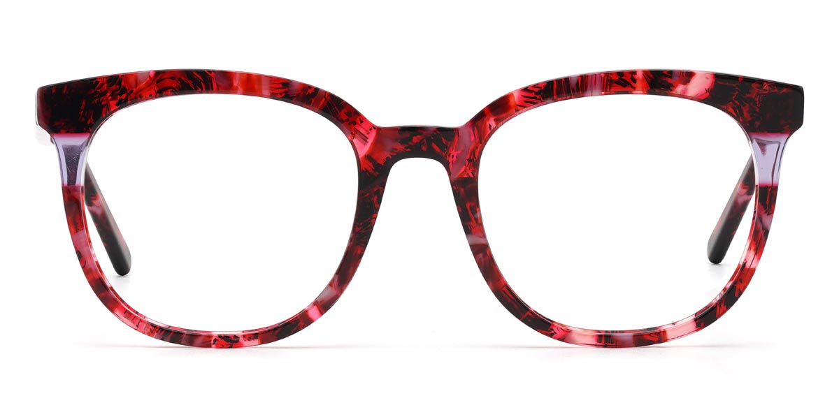 Red Tortoiseshell Belinda - Square Glasses