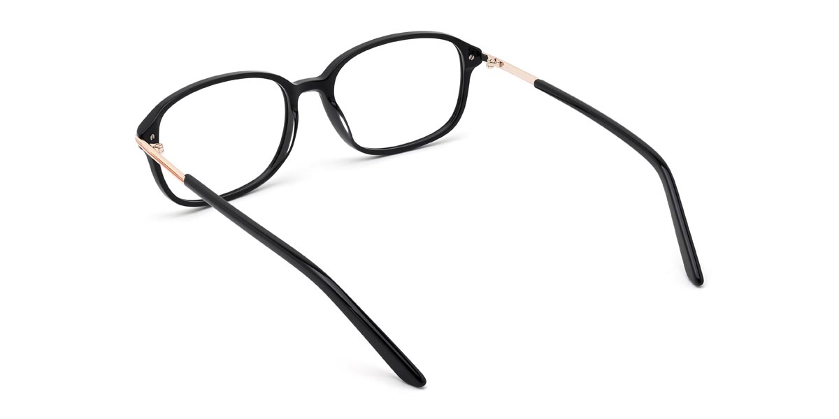 Black Dwight - Rectangle Glasses