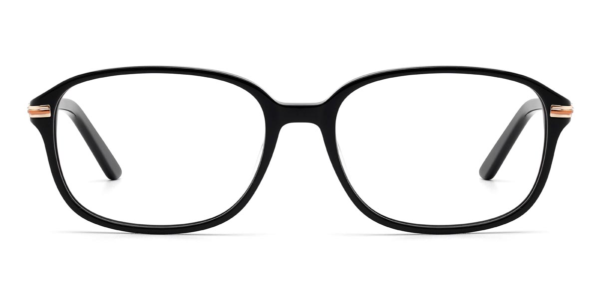 Black Dwight - Rectangle Glasses