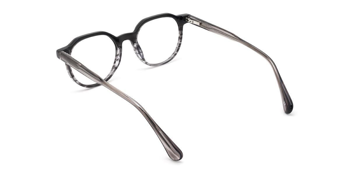 Black Black Tortoiseshell Novia - Oval Glasses