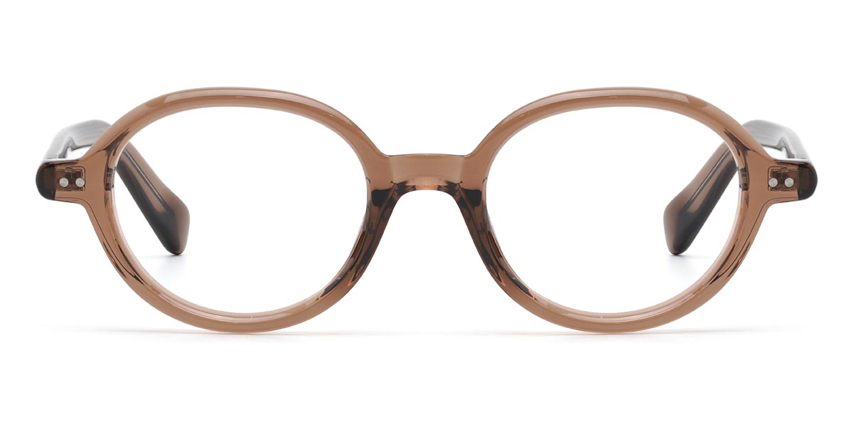Brown Odelette - Oval Glasses