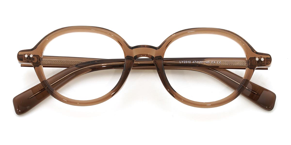 Brown Odelette Glasses - Oval Glasses