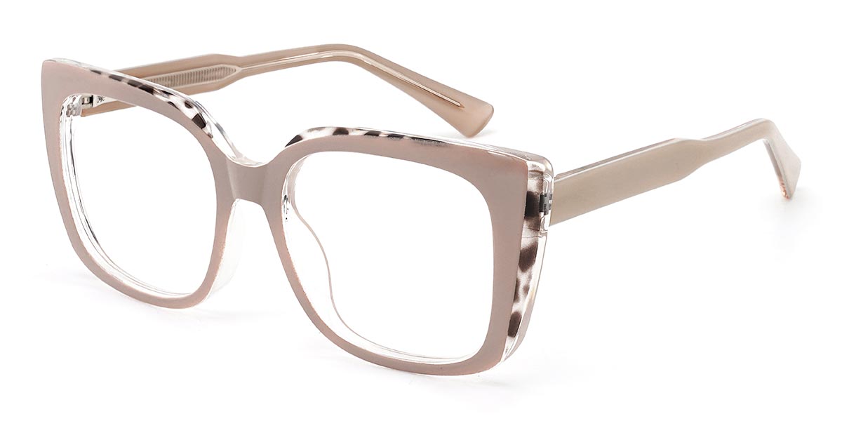 Cameo Brown Brown Spots Muriel - Square Glasses