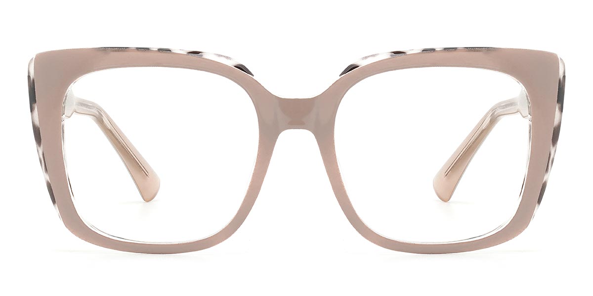 Cameo Brown Brown Spots Muriel - Square Glasses