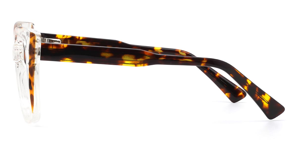 Clear Tortoiseshell Muriel - Square Glasses