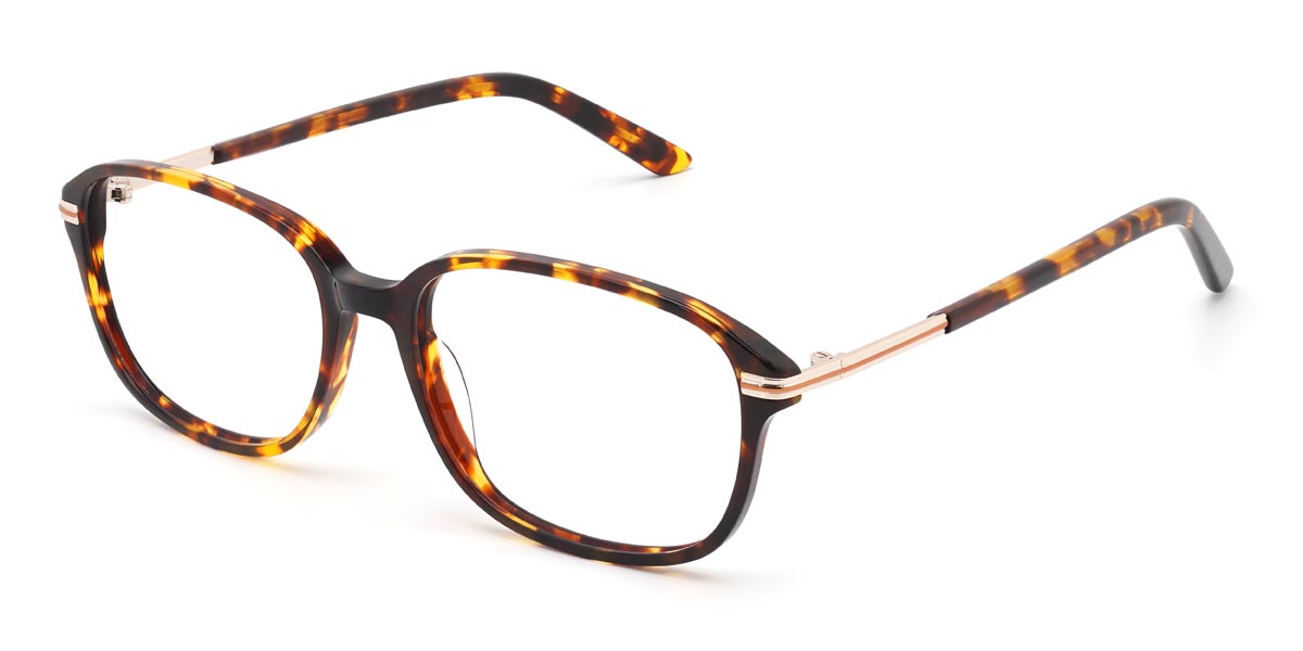 Tortoiseshell Dwight - Rectangle Glasses