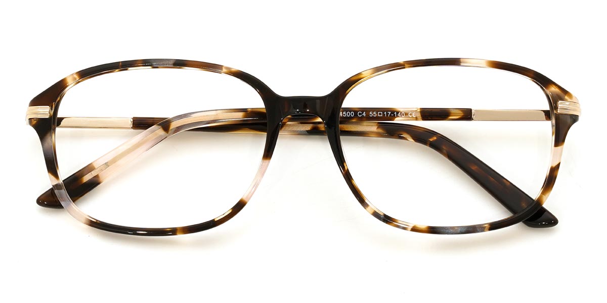 Elfenbein Schildpatt Dwight - Rectangle Glasses