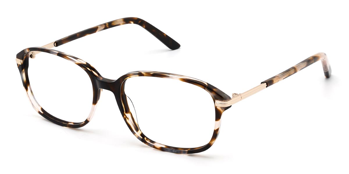 Ivoire Écaille de tortue Dwight - Rectangle Glasses