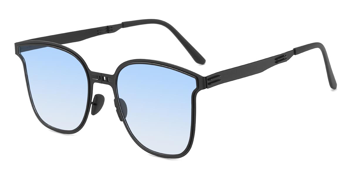 Black Blue Xenia - Square Sunglasses