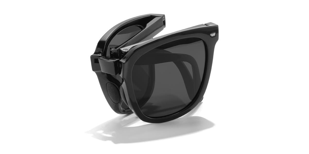 Negro Gris Viola - Square Sunglasses