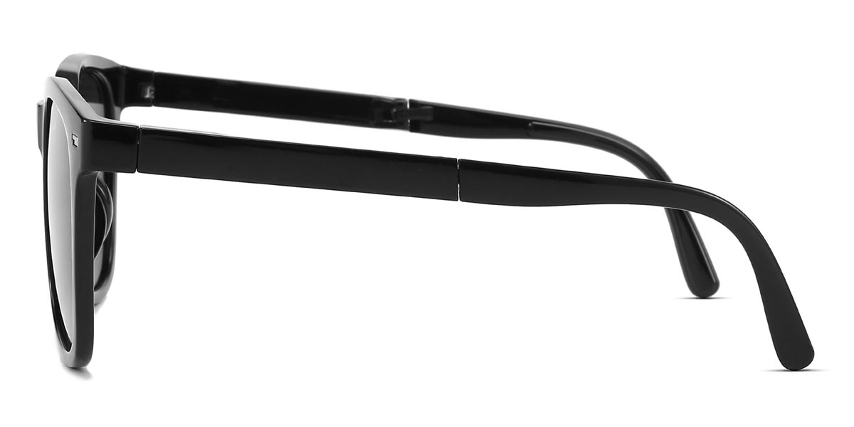 Black Grey Viola - Square Sunglasses