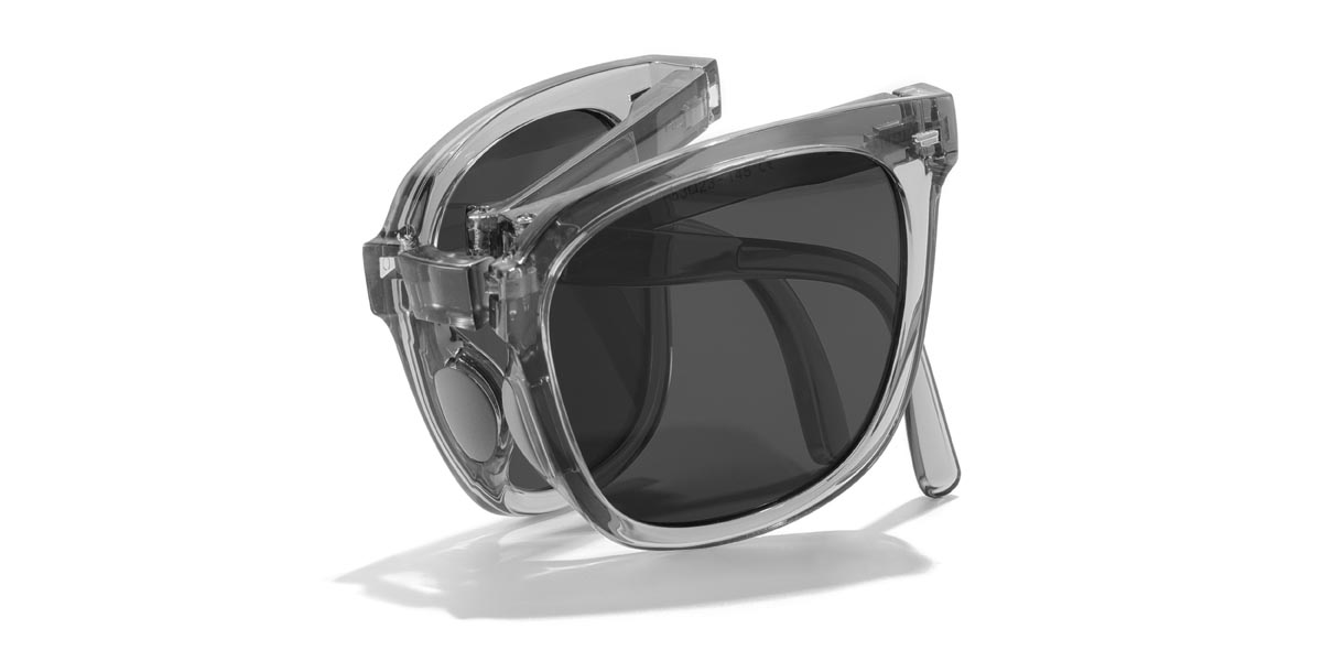 Clear Grey Grey Viola - Square Sunglasses