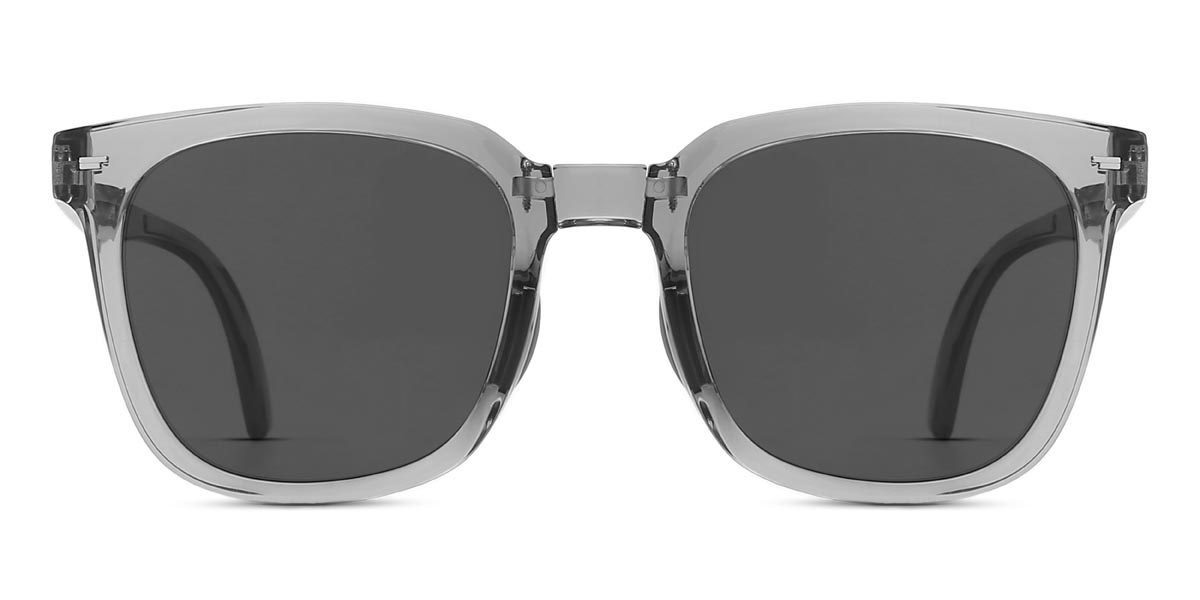 Clear Grey Grey Viola - Square Sunglasses