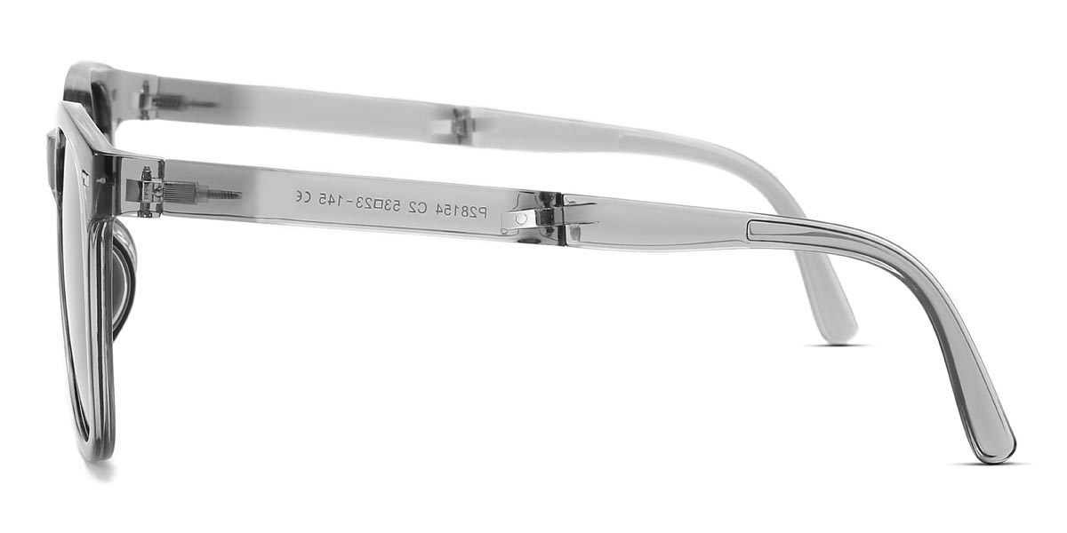 Clear Grey Grey Viola - Square Sunglasses