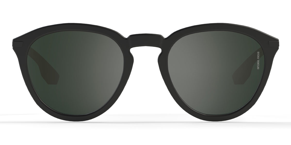 Black Grey Erist 6 X - Round Sunglasses